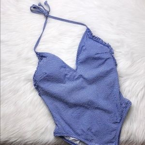 J Crew Ruffle One Piece Swimsuit